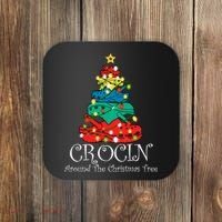 Crocin Around The Christmas Tree Funny Xmas Christmas Pajama Coaster thumb 0