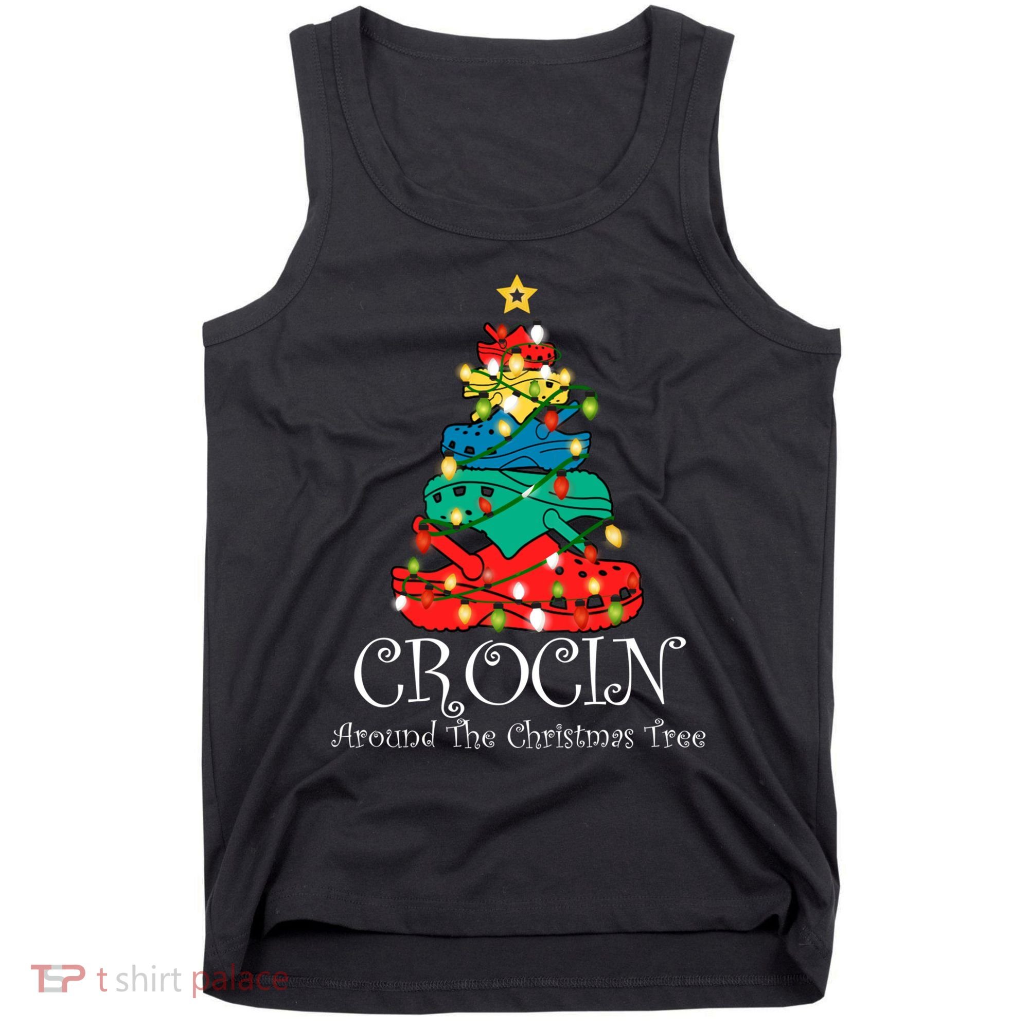 Crocin Around The Christmas Tree Funny Xmas Christmas Pajama Tank Top