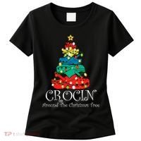 Crocin Around The Christmas Tree Funny Xmas Christmas Pajama Women's T-Shirt thumb 0