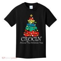 Crocin Around The Christmas Tree Funny Xmas Christmas Pajama Kids T-Shirt thumb 0
