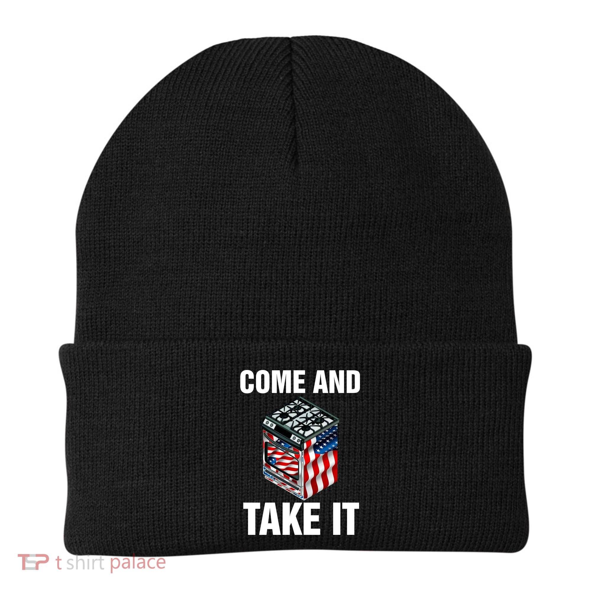 Come And Take President Joe Biden Ban Gas Stoves Funny Beanie