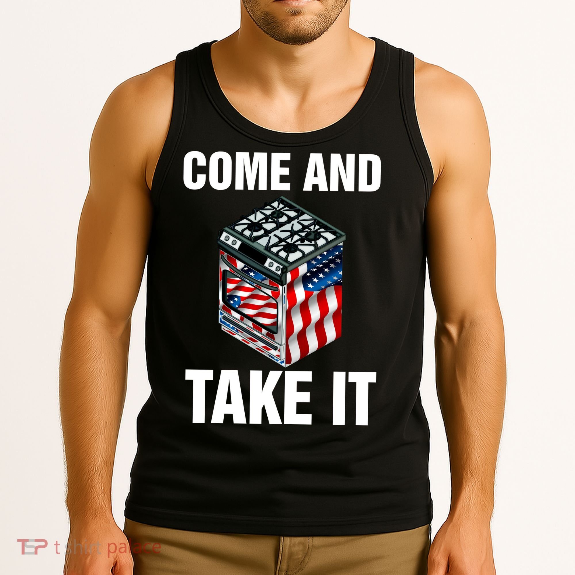 Come And Take President Joe Biden Ban Gas Stoves Funny Tank Top