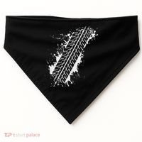 Car Automobile Tire Track Funny Halloween Costume Outfit USA-Made Doggie Bandana thumb 0