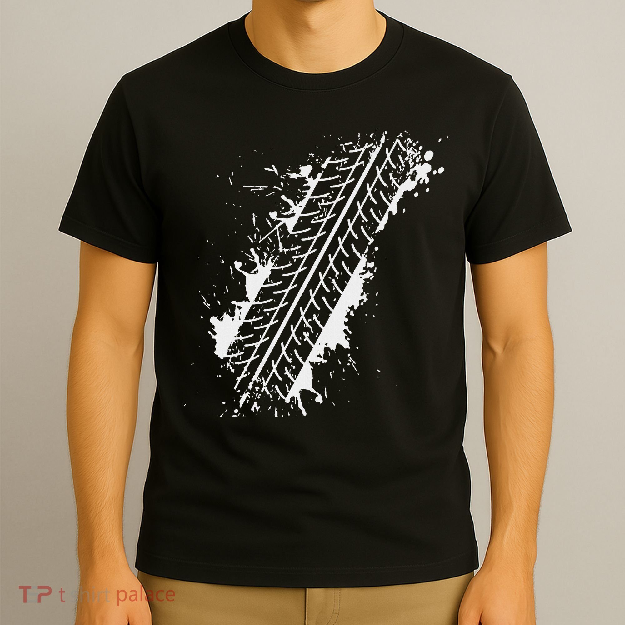 Car Automobile Tire Track Funny Halloween Costume Outfit T-Shirt