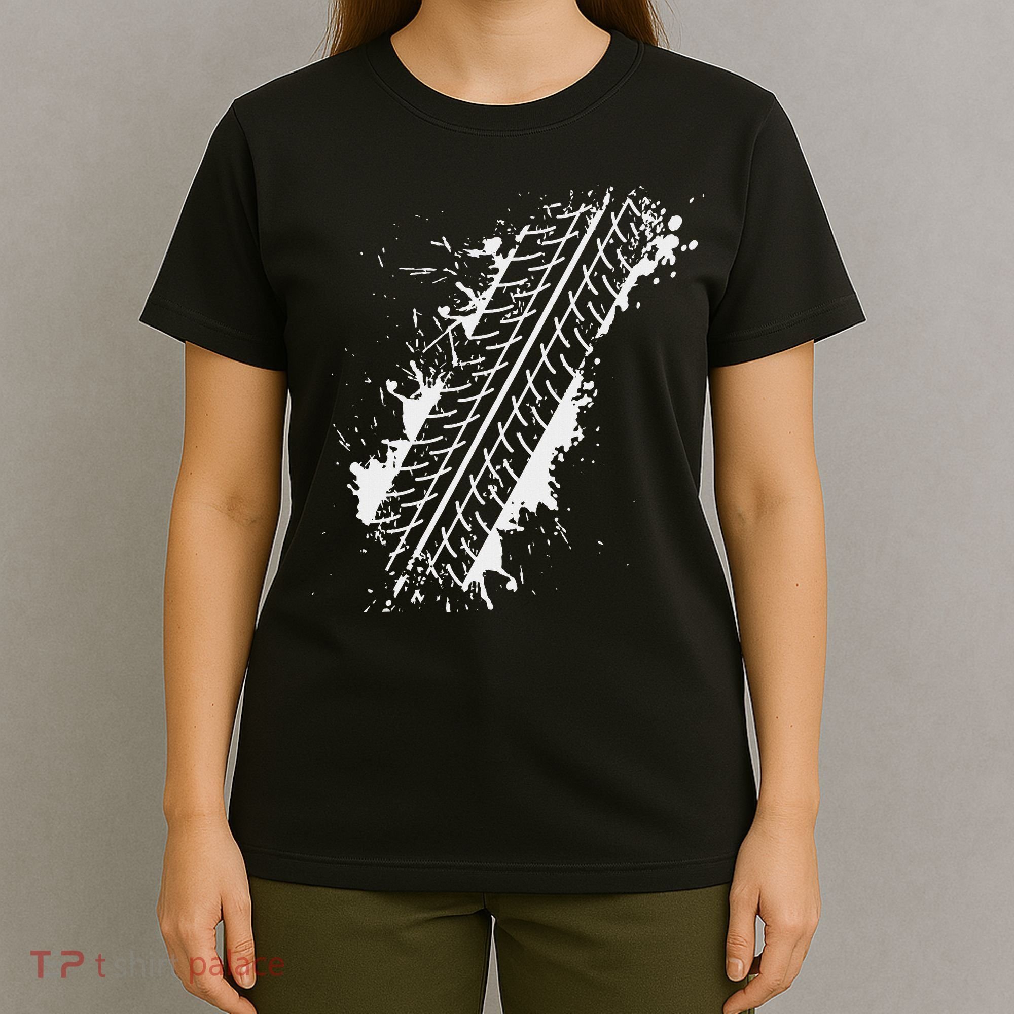 Car Automobile Tire Track Funny Halloween Costume Outfit T-Shirt