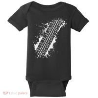Car Automobile Tire Track Funny Halloween Costume Outfit Baby Bodysuit thumb 0