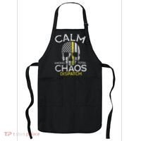 Calm Among Total Chaos 911 Dispatcher Us Flag Apron thumb 0