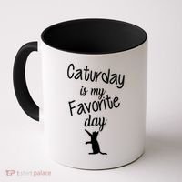 Caturday Is My Favorite Day Coffee Mug thumb 0