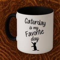 Caturday Is My Favorite Day Coffee Mug thumb 2