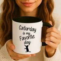 Caturday Is My Favorite Day Coffee Mug thumb 3