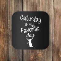 Caturday Is My Favorite Day Coaster thumb 0
