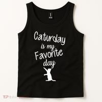 Caturday Is My Favorite Day Tank Top thumb 2