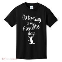 Caturday Is My Favorite Day Kids T-Shirt thumb 0