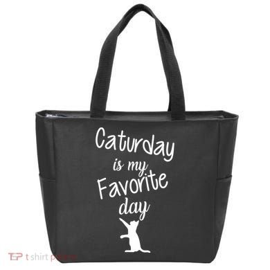 Caturday Is My Favorite Day Tote Bag