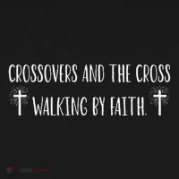 Crossovers And The Cross Walking By Faith Spiritual Believe Kids Sweatshirt thumb 2