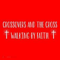 Crossovers And The Cross Walking By Faith Spiritual Believe Santa Hat thumb 1