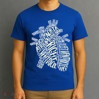 Cardiac Anatomic Typography Heart Cardiology Nurse Doctor Funny Gift T-Shirt thumb 3