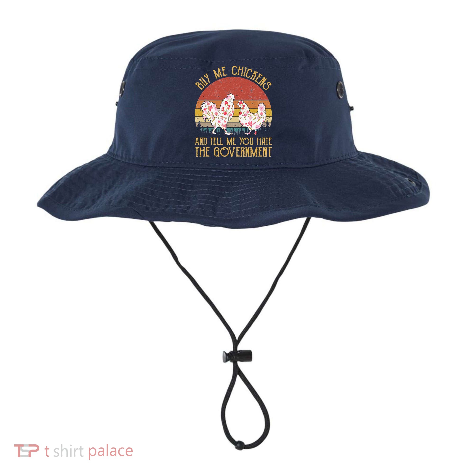 Chickens And Tell Me You Hate The Government Bucket Hat