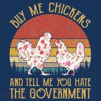 Chickens And Tell Me You Hate The Government Bucket Hat thumb 4