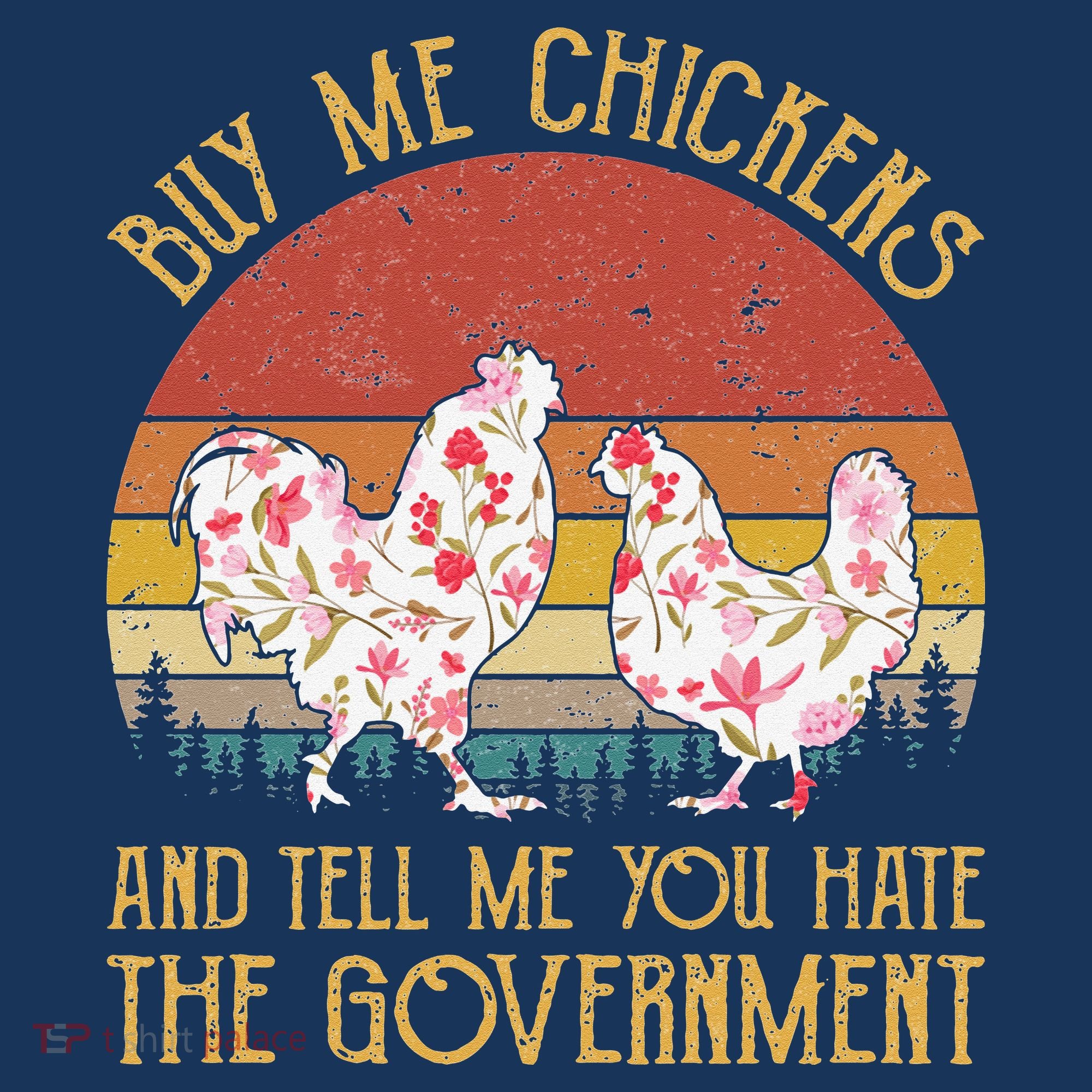 Chickens And Tell Me You Hate The Government Bucket Hat