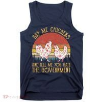 Chickens And Tell Me You Hate The Government Tank Top thumb 0