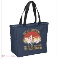 Chickens And Tell Me You Hate The Government Tote Bag thumb 2