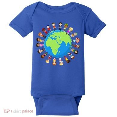 Children Around The World Environmentalist Earth Day Baby Bodysuit