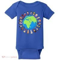 Children Around The World Environmentalist Earth Day Baby Bodysuit thumb 0