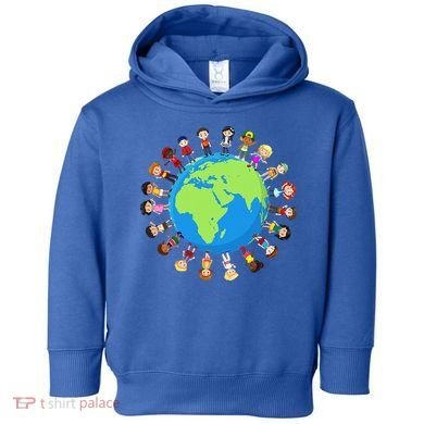 Children Around The World Environmentalist Earth Day Toddler Hoodie