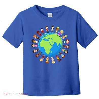 Children Around The World Environmentalist Earth Day Toddler T-Shirt