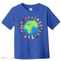 Children Around The World Environmentalist Earth Day Toddler T-Shirt thumb 0