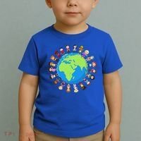 Children Around The World Environmentalist Earth Day Toddler T-Shirt thumb 2