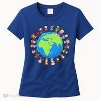 Children Around The World Environmentalist Earth Day Women's T-Shirt thumb 0