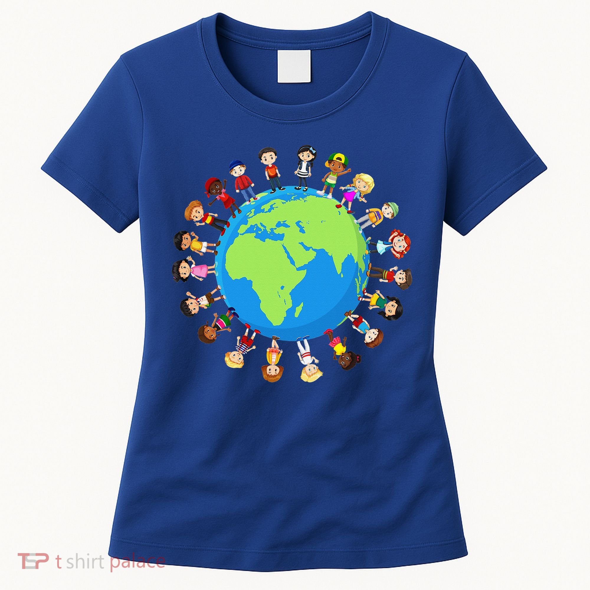 Children Around The World Environmentalist Earth Day Women's T-Shirt