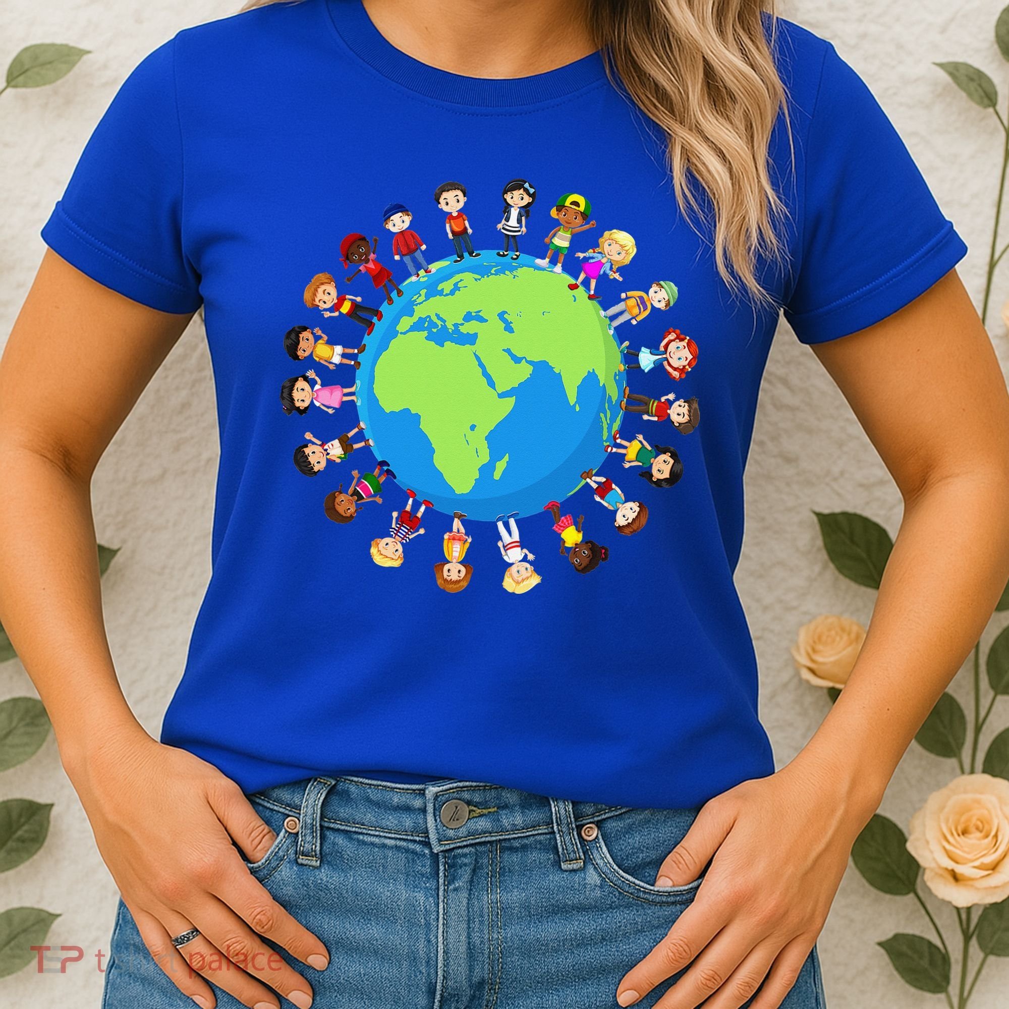 Children Around The World Environmentalist Earth Day Women's T-Shirt