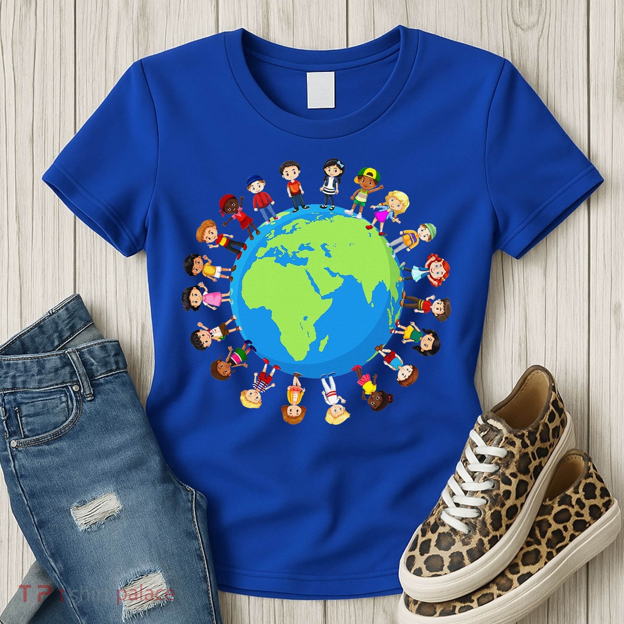 Children Around The World Environmentalist Earth Day Women's T-Shirt