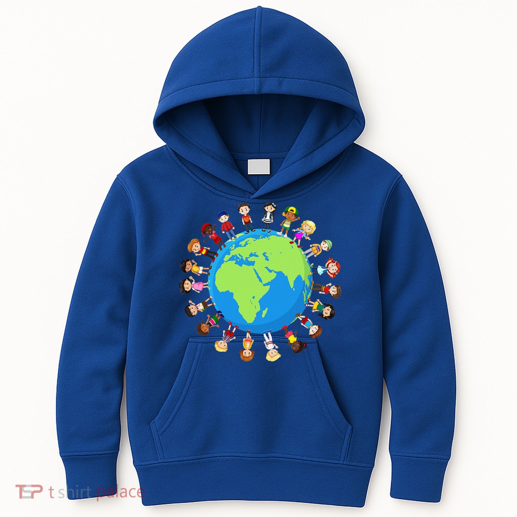 Children Around The World Environmentalist Earth Day Kids Hoodie