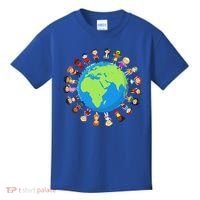 Children Around The World Environmentalist Earth Day Kids T-Shirt thumb 0