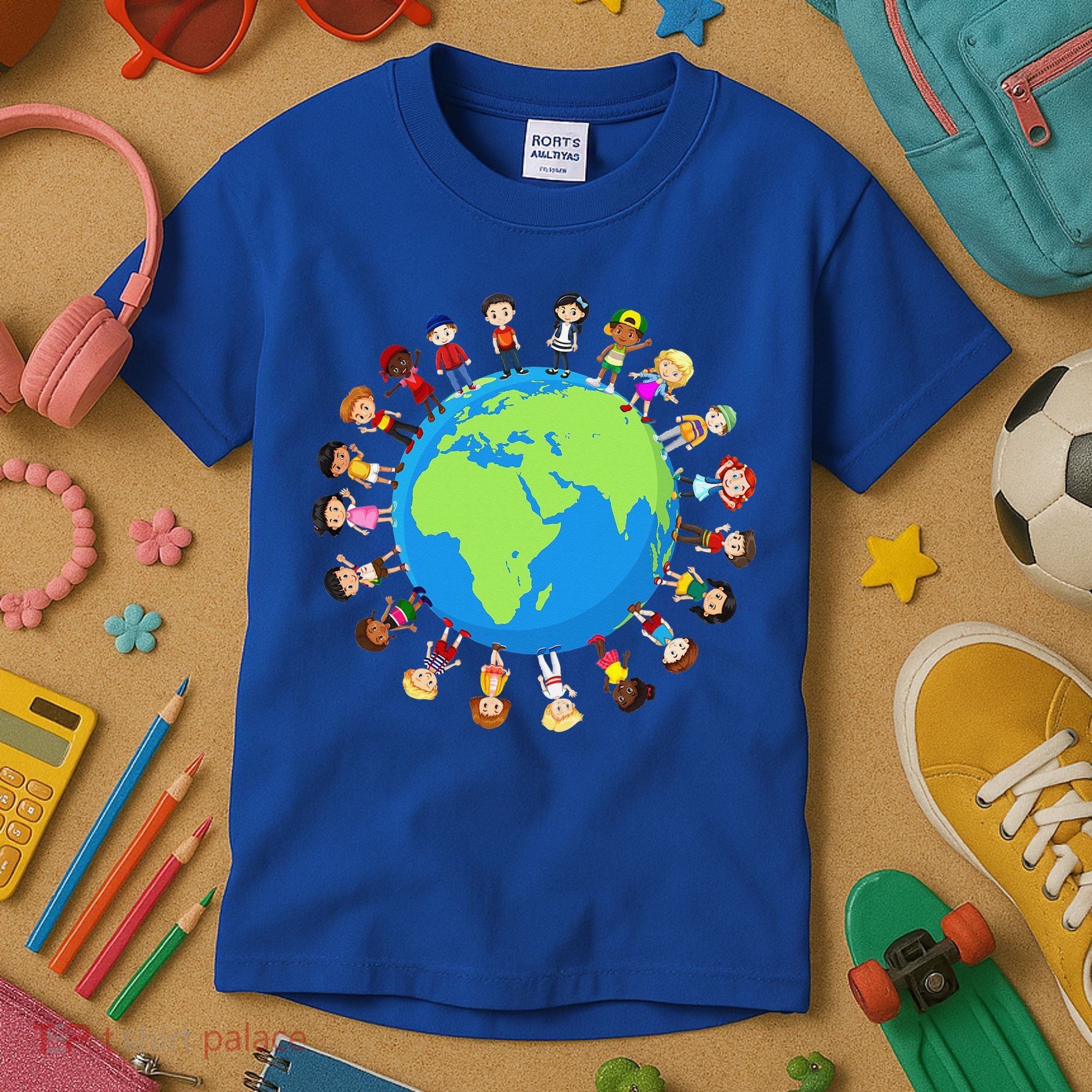 Children Around The World Environmentalist Earth Day Kids T-Shirt