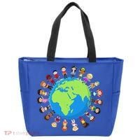 Children Around The World Environmentalist Earth Day Tote Bag thumb 0