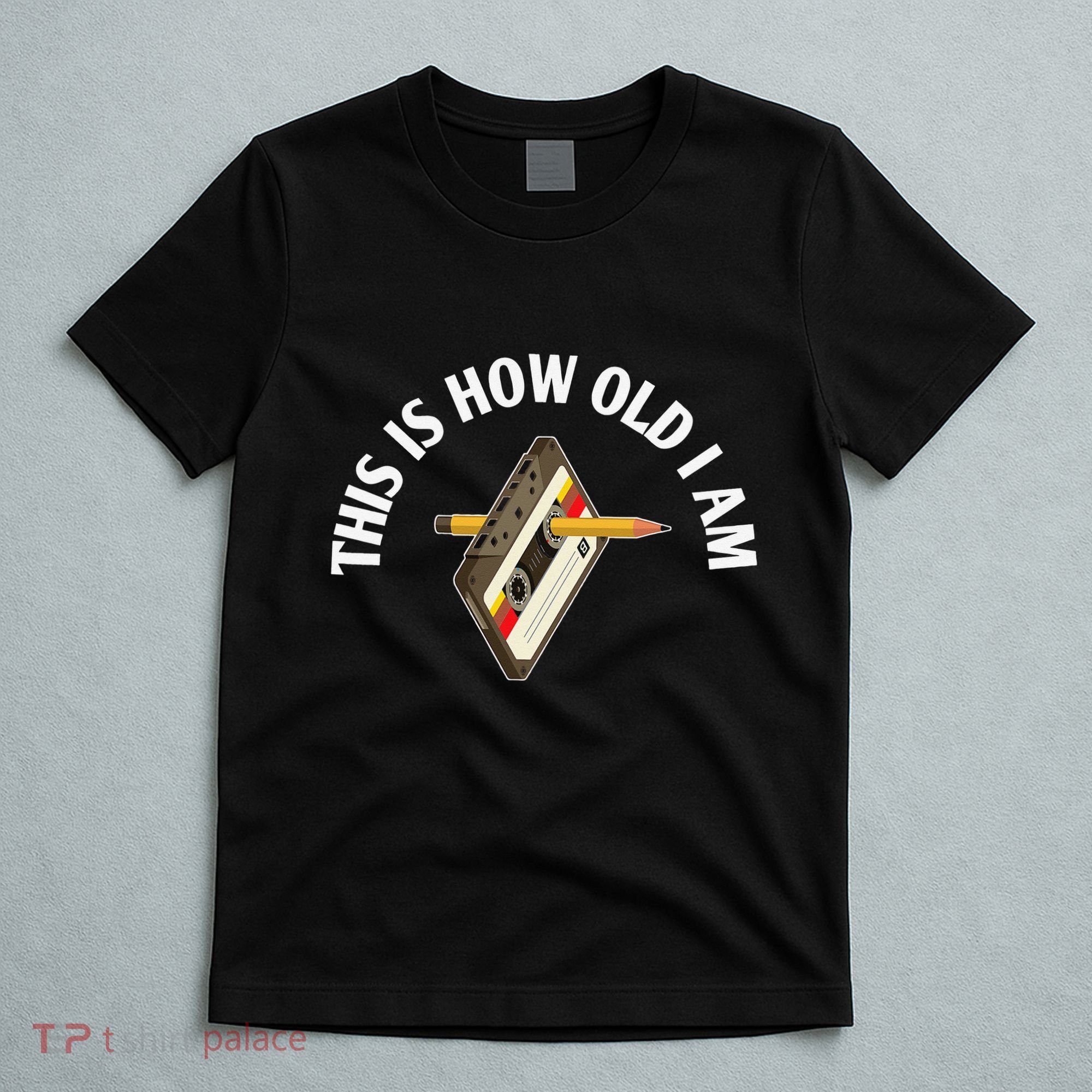Cassette Audio Tape 80s Retro Music Old Mix Pencil T-Shirt
