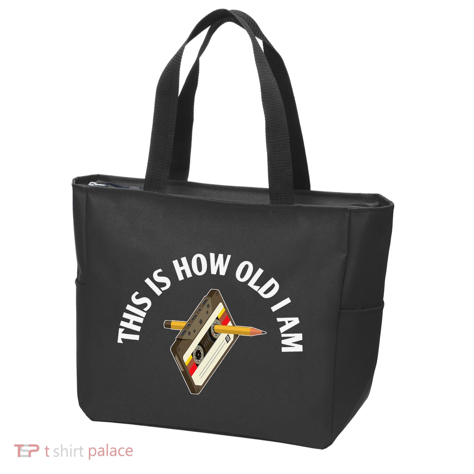 Cassette Audio Tape 80s Retro Music Old Mix Pencil Tote Bag