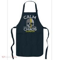 Calm Among Total Chaos 911 Dispatcher Us Flag Apron thumb 0
