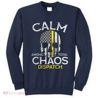Calm Among Total Chaos 911 Dispatcher Us Flag Sweatshirt thumb 0