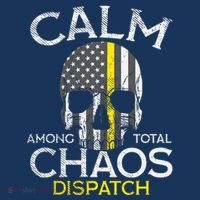 Calm Among Total Chaos 911 Dispatcher Us Flag Women's Hoodie thumb 2