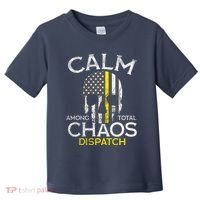 Calm Among Total Chaos 911 Dispatcher Us Flag Toddler T-Shirt thumb 0