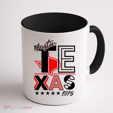 Cool Austin Texas Logo Coffee Mug back