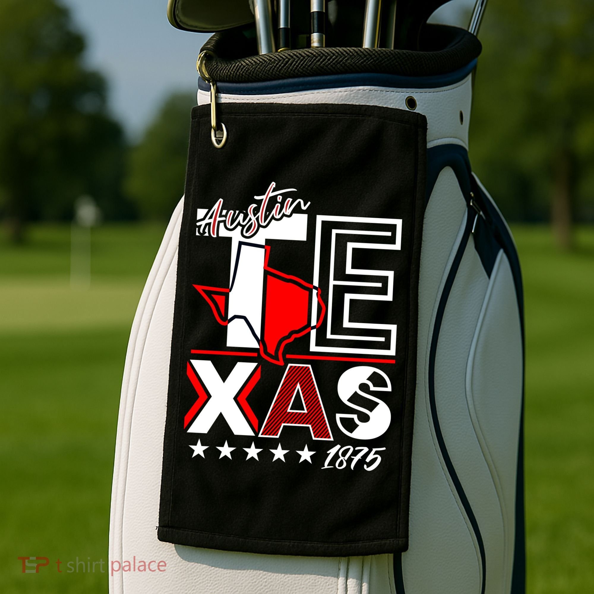 Cool Austin Texas Logo Golf Towel