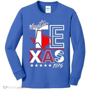 Cool Austin Texas Logo Kids Long Sleeve Shirt