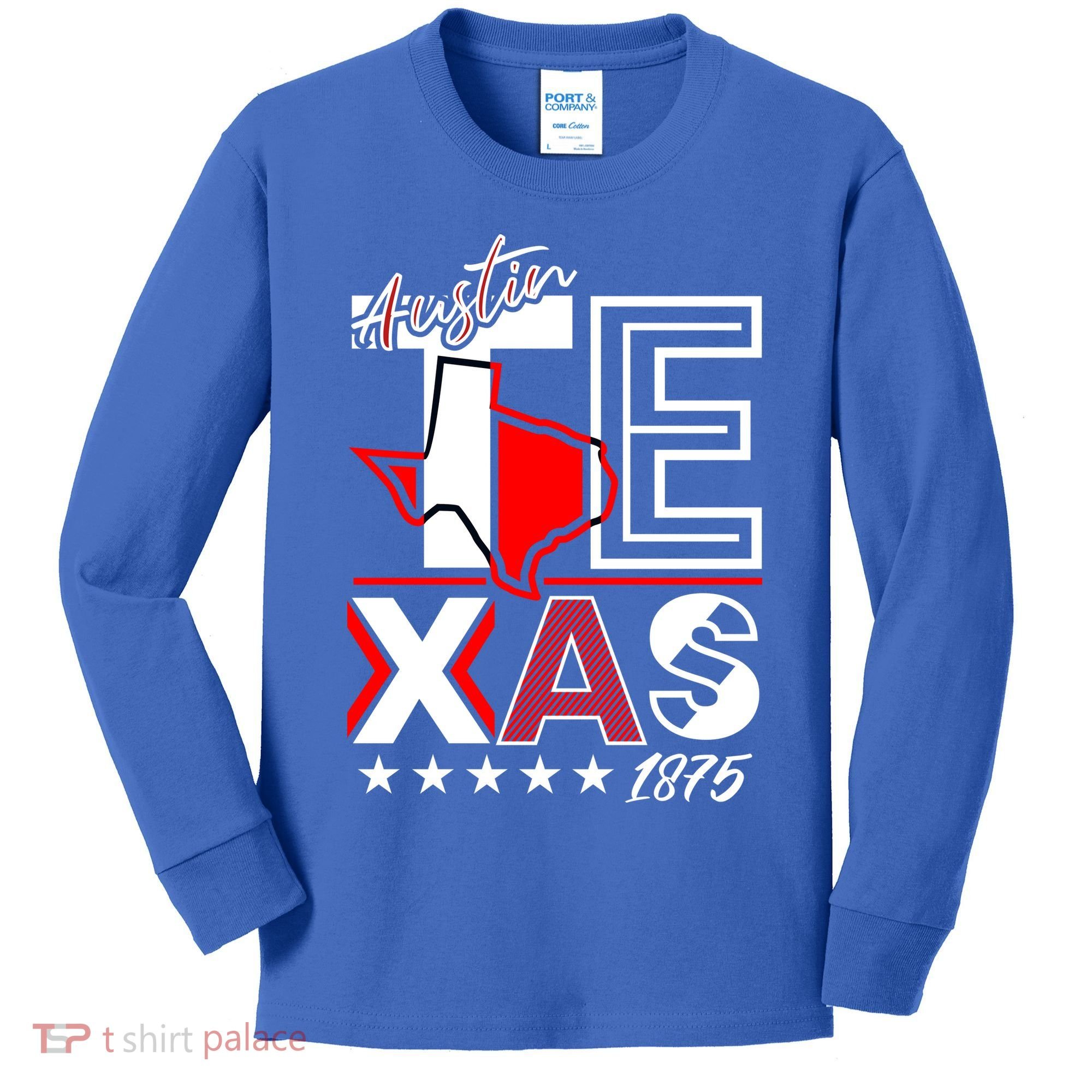 Cool Austin Texas Logo Kids Long Sleeve Shirt